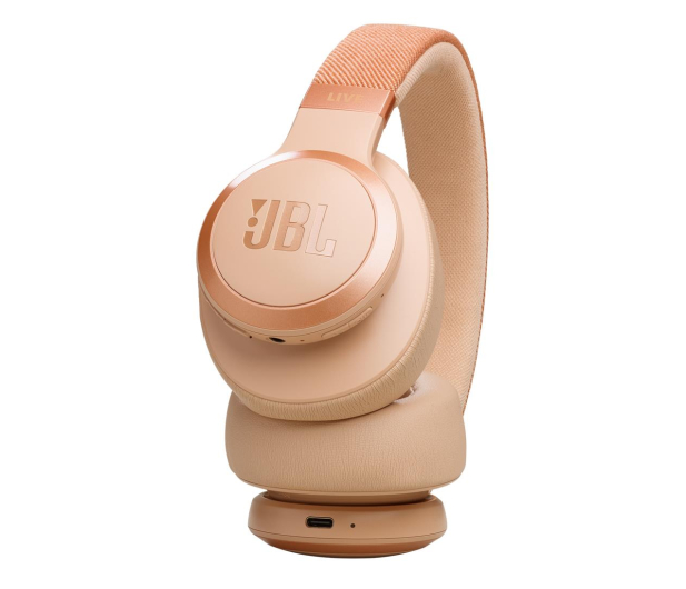 JBL LIVE 770NC Beżowe - 1241956 - zdjęcie 5